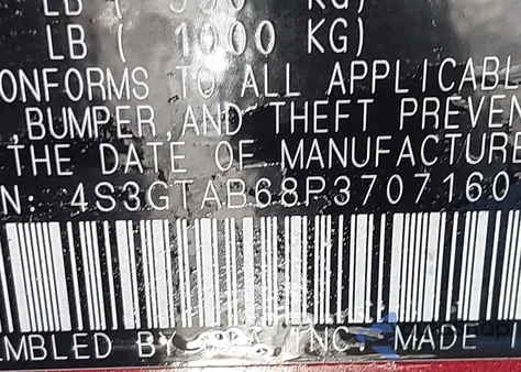 2023 Subaru Impreza Base 5-Door из США, поврежденный, VIN 4S3GTAB68P3707160